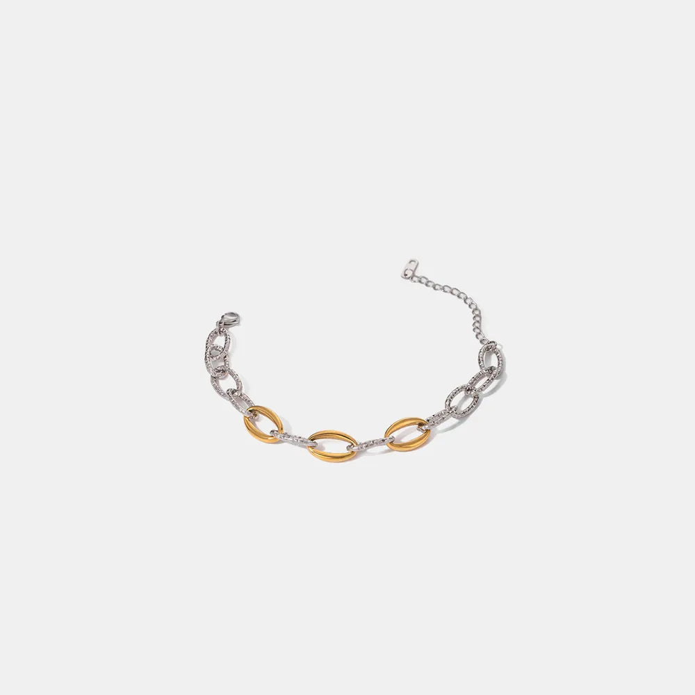 Bracelet plaqué or 18 carats, acier inoxydable