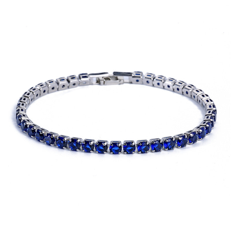 Bracelet zircon, style hip-hop