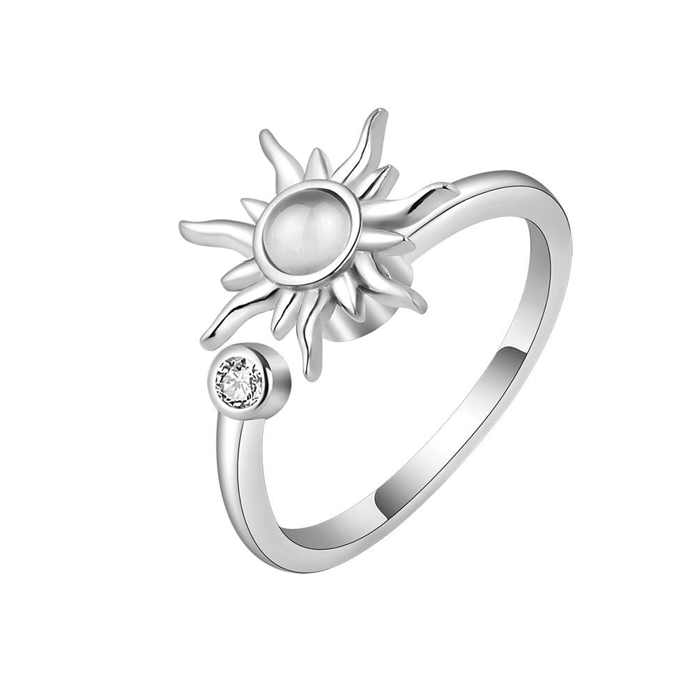Bague tournesol rotative anti-stress