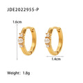 Boucles d'oreilles rondes tendance, style polyvalent