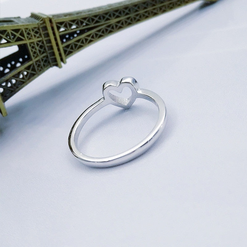 Bague de mariage cœur, or rose