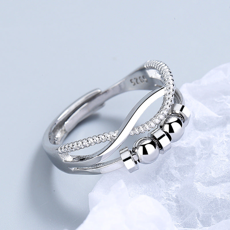 Bague anti-stress à billes rotatives