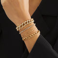 Bracelet chaîne serpent rétro, simple