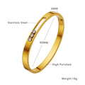 Bracelet zircon polyvalent, acier inoxydable