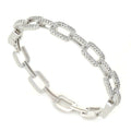 Bracelet chaîne plaqué platine, cuivre