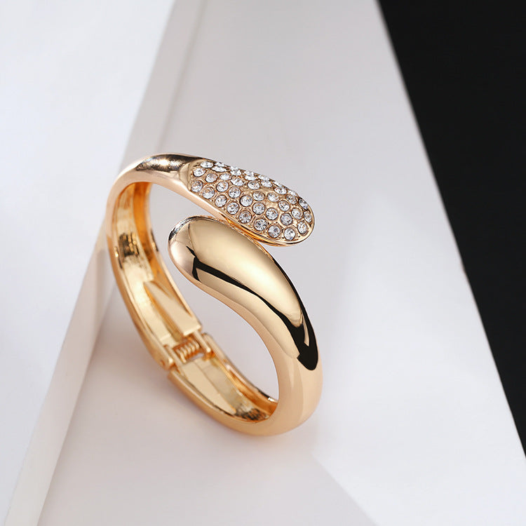 Bracelet manchette brut, alliage