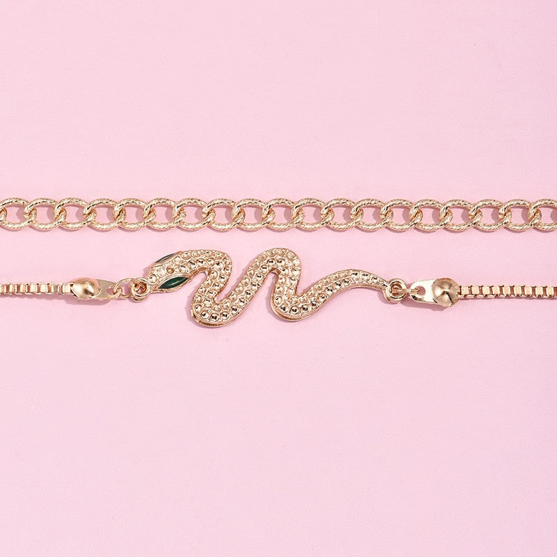 Bracelet serpent cristal
