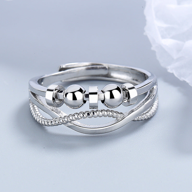 Bague anti-stress à billes rotatives