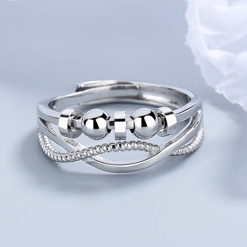 Bague anti-stress à billes rotatives