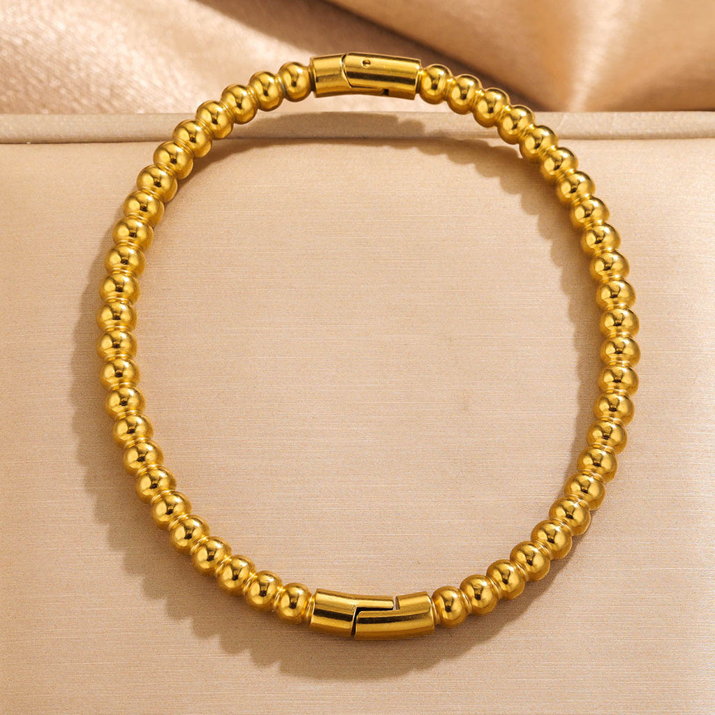 Bracelet bambou, acier titane