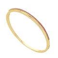 Bracelet zircon, plaqué or 14 carats
