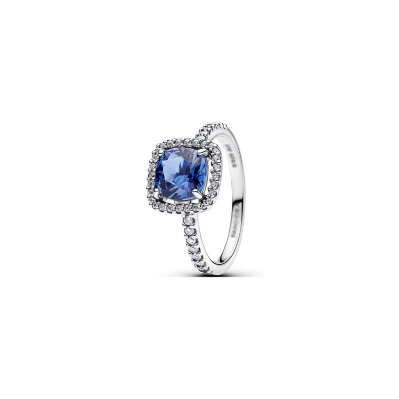 Bague nœud étoilé pavé, argent 925