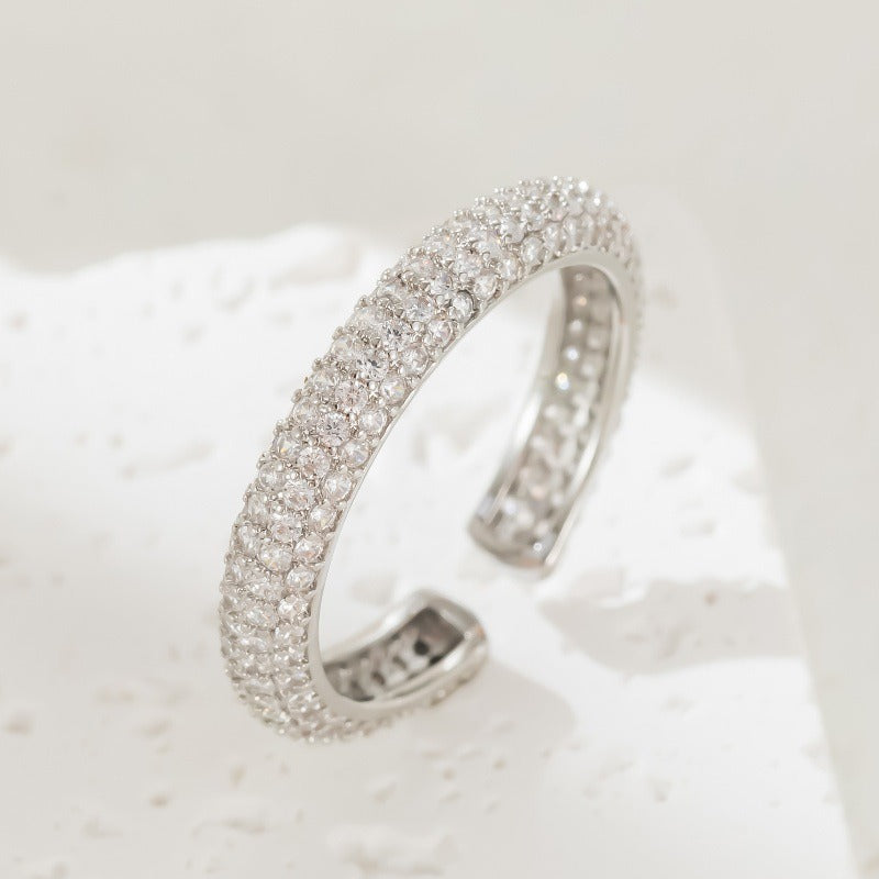 Bague de mariage ouverte, plaquée or