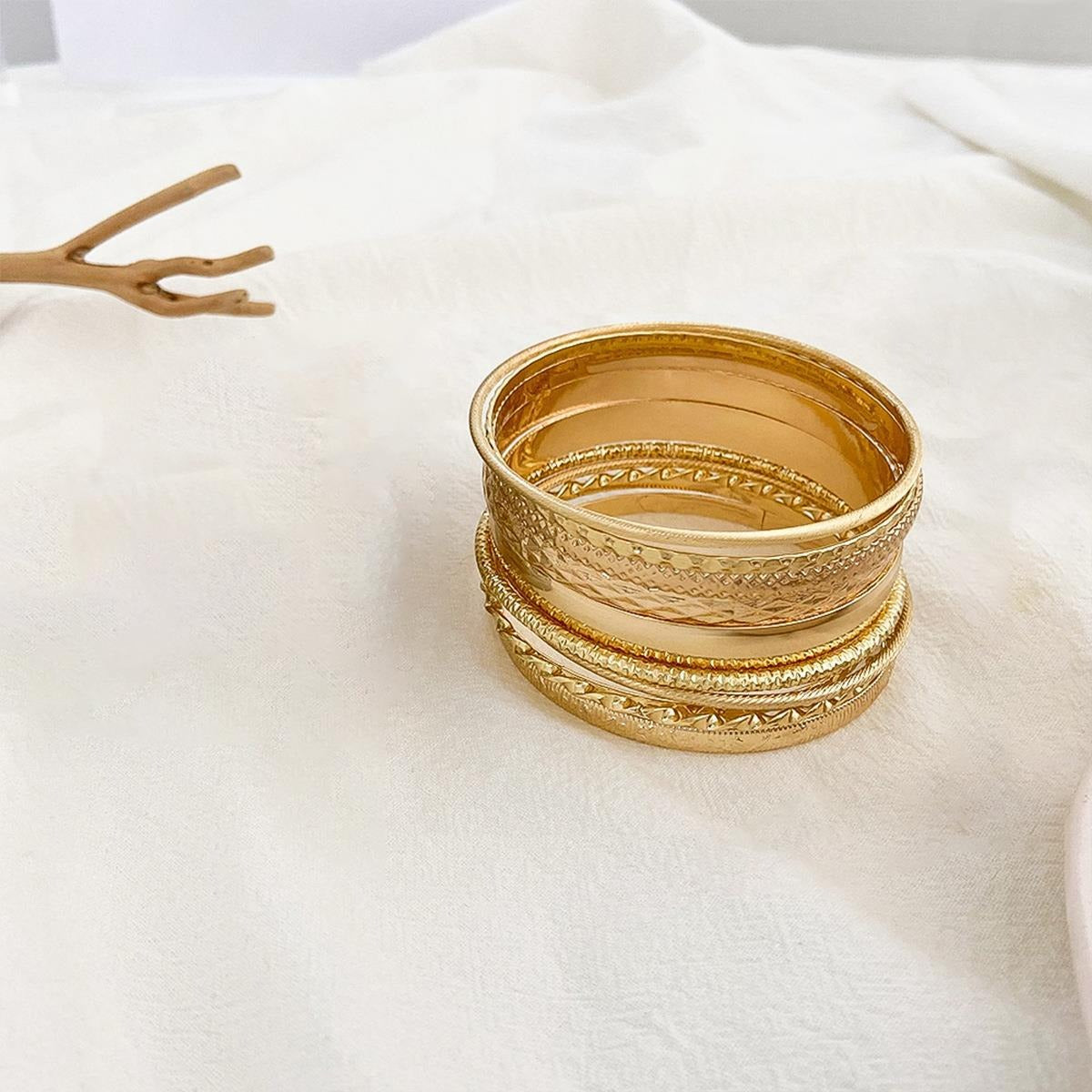 Set de 10 bracelets vagues, style bohème