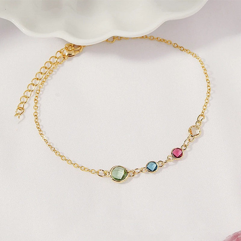 Bracelet pierre de naissance, cristaux