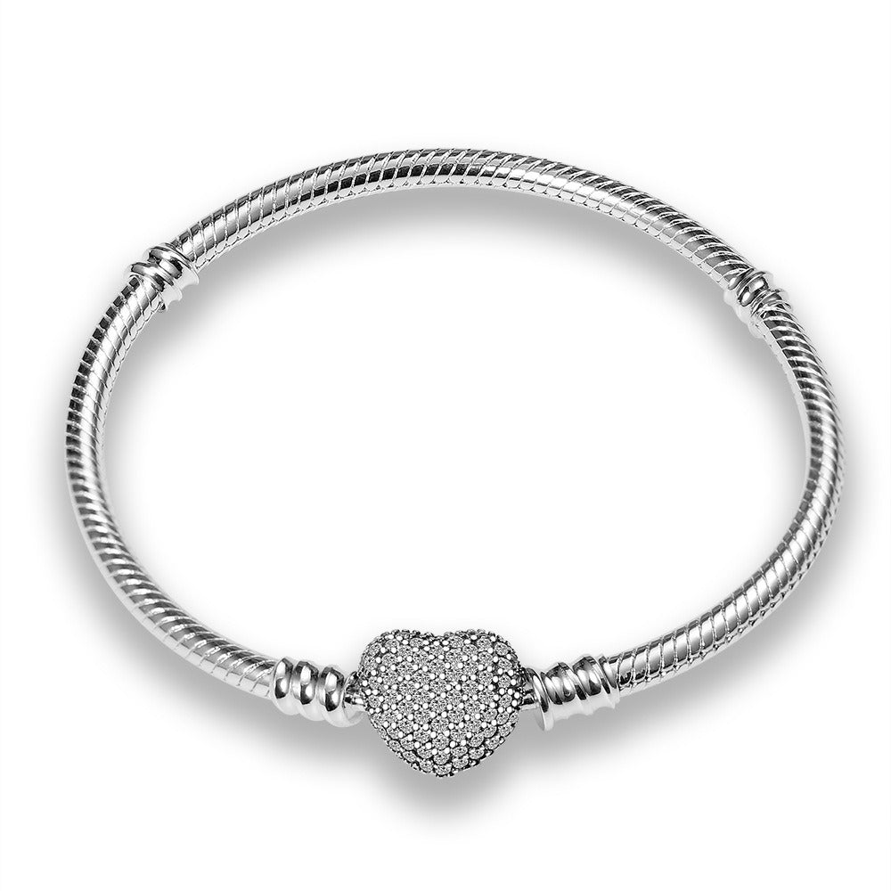 Bracelet pendentif main et œil, argent 925