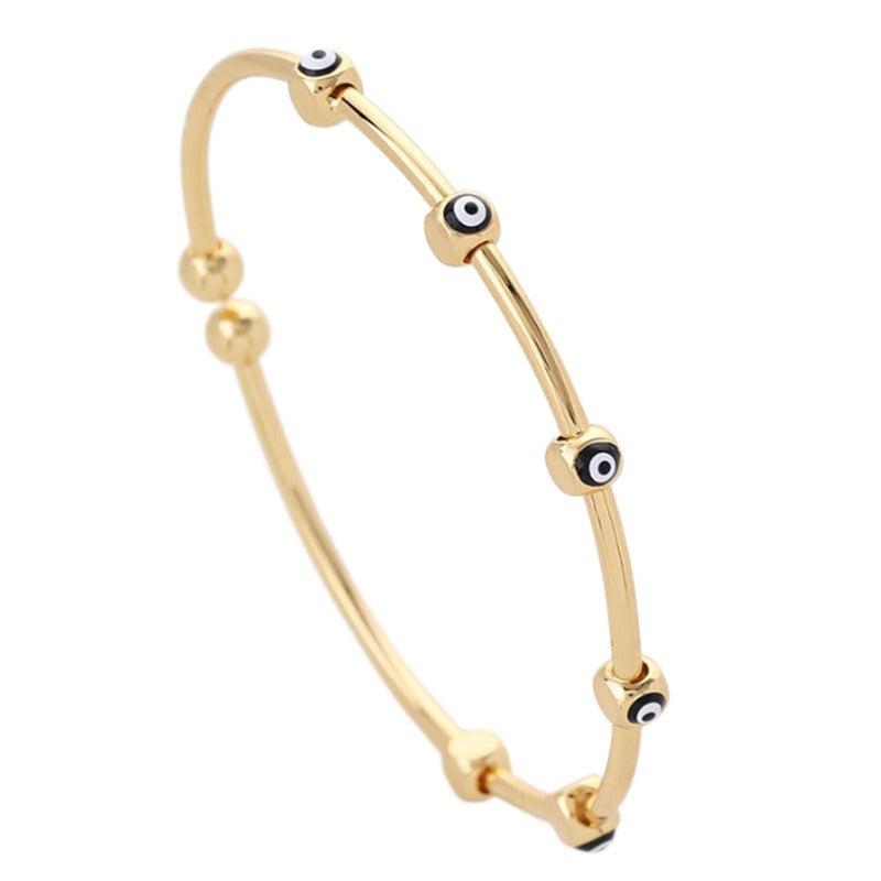 Bracelet œil protecteur fin, style hip-hop