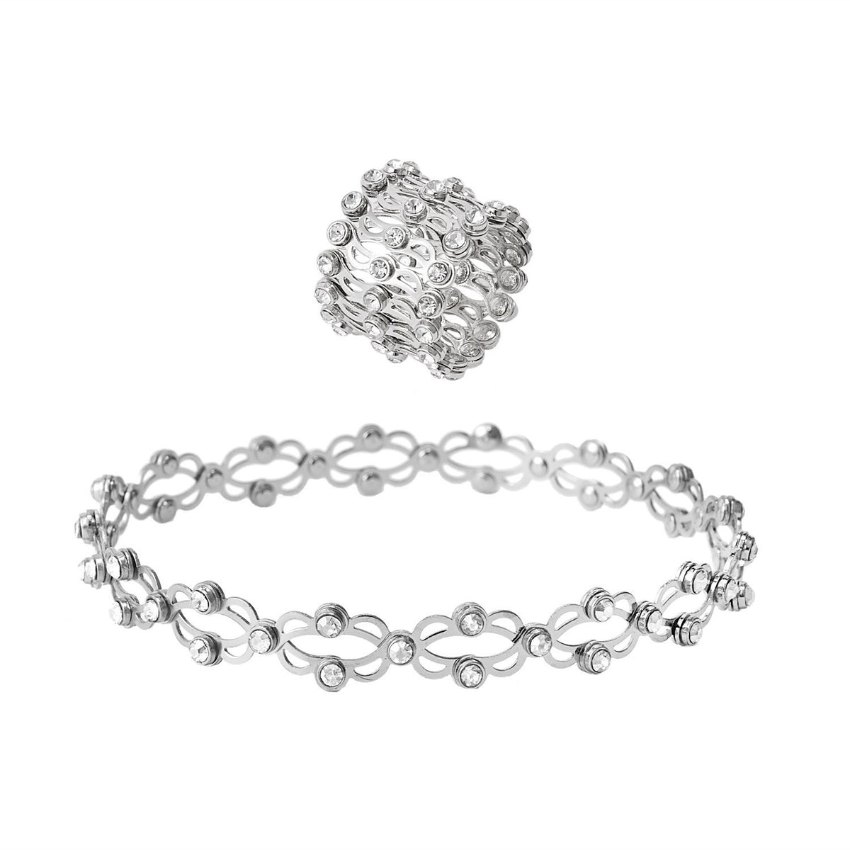 Bague/bracelet extensible 2-en-1