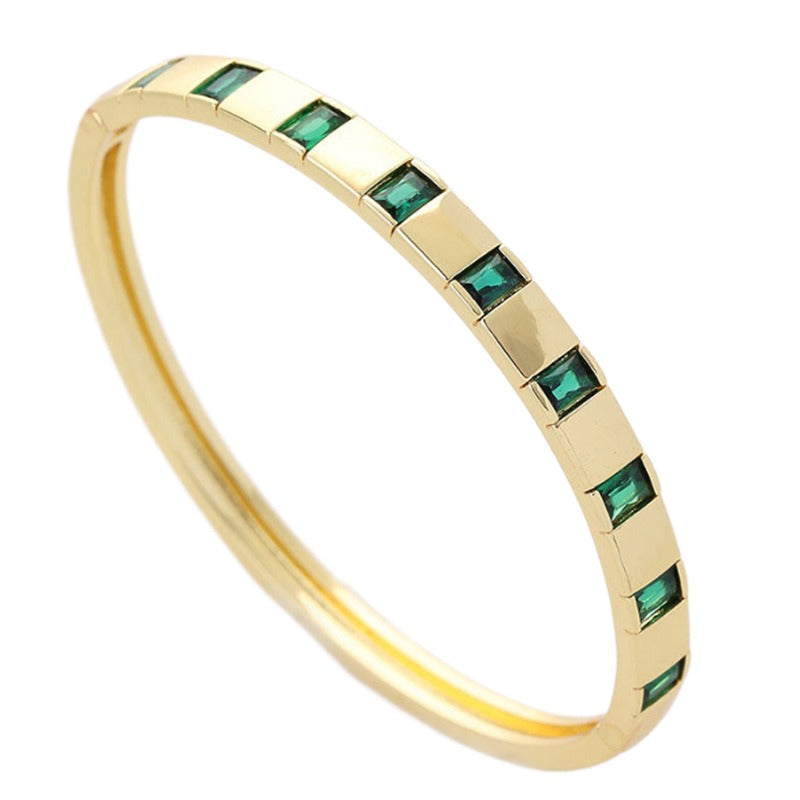 Bracelet géométrique zircon