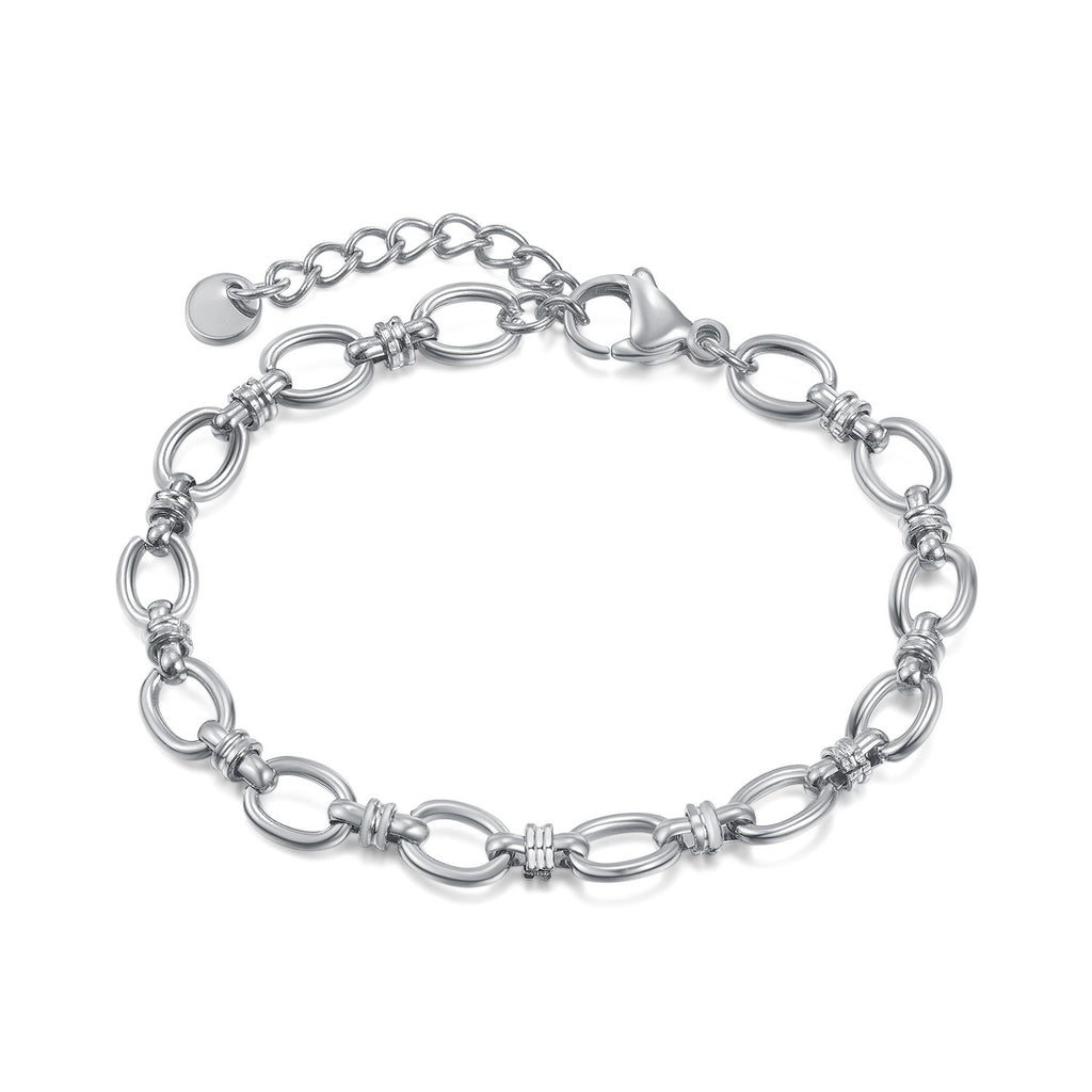 Bracelet chaîne simple, acier inoxydable