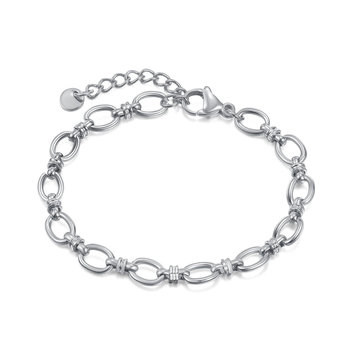 Bracelet chaîne simple, acier inoxydable