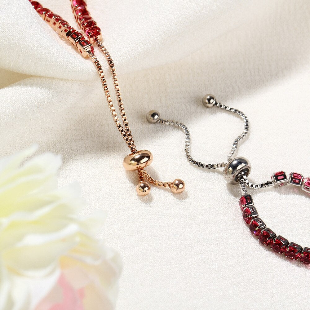Bracelet chaîne tennis zircon 4mm, doré/argenté