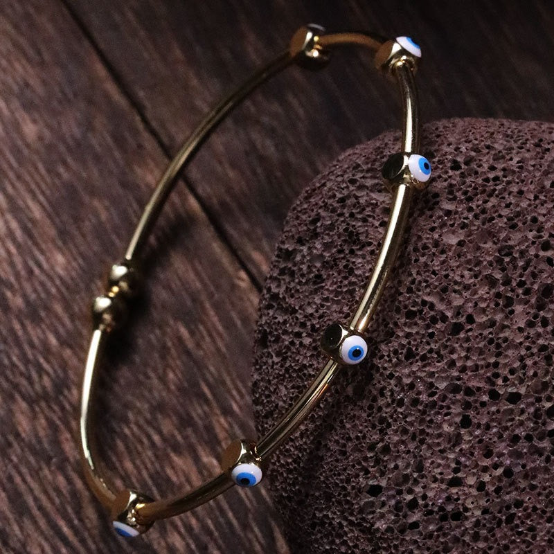 Bracelet œil protecteur fin, style hip-hop