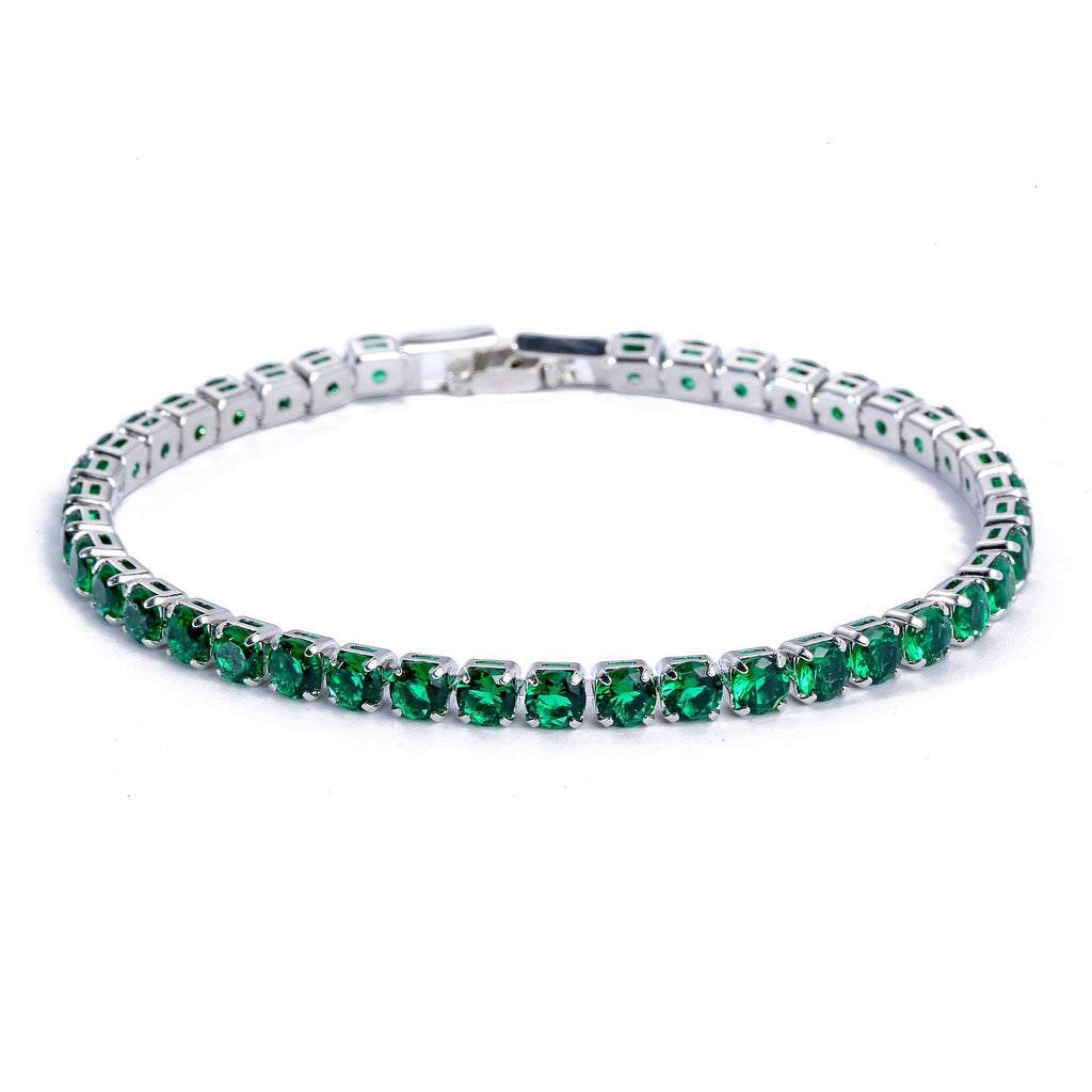 Bracelet zircon, style hip-hop