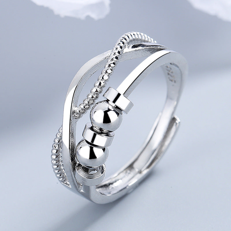 Bague anti-stress à billes rotatives