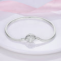 Bracelet/collier pendentifs œil et coquillage, argent 925