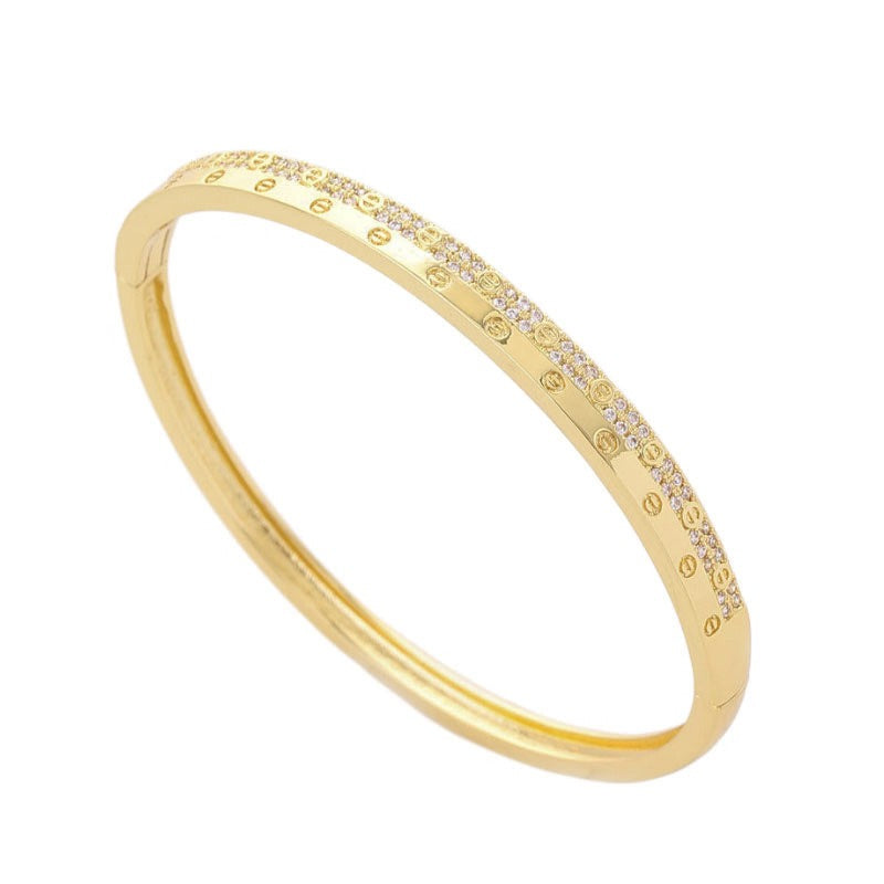 Bracelet zircon serti