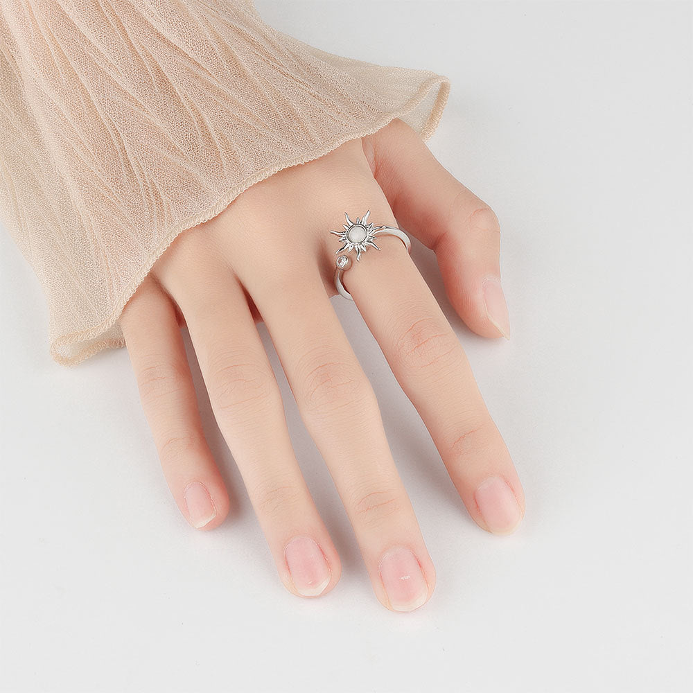Bague tournesol rotative anti-stress