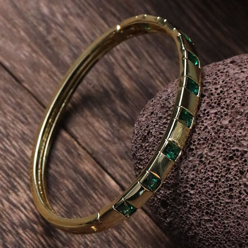 Bracelet géométrique zircon