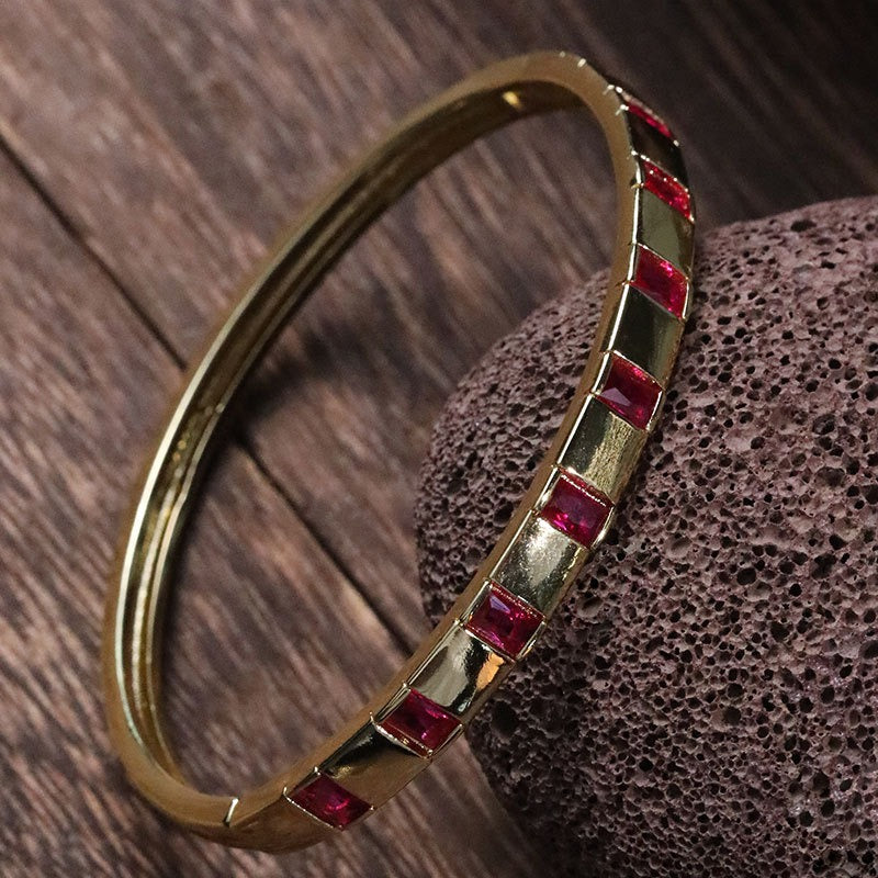 Bracelet géométrique zircon