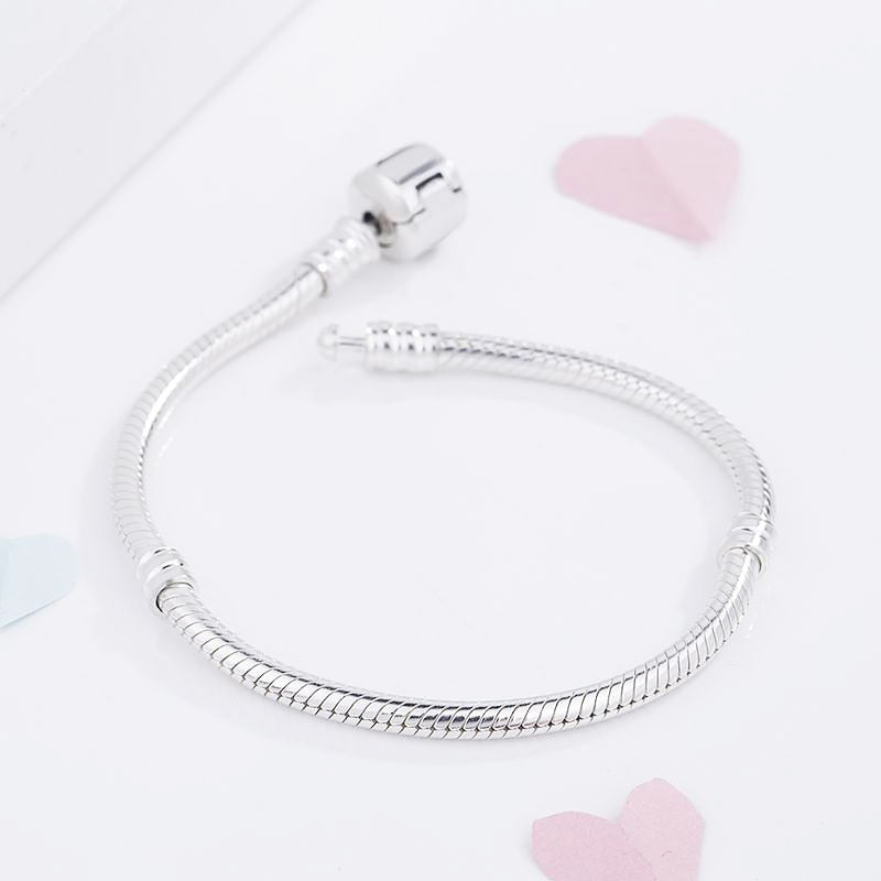 Bracelet chaîne serpent à boucle, plaqué