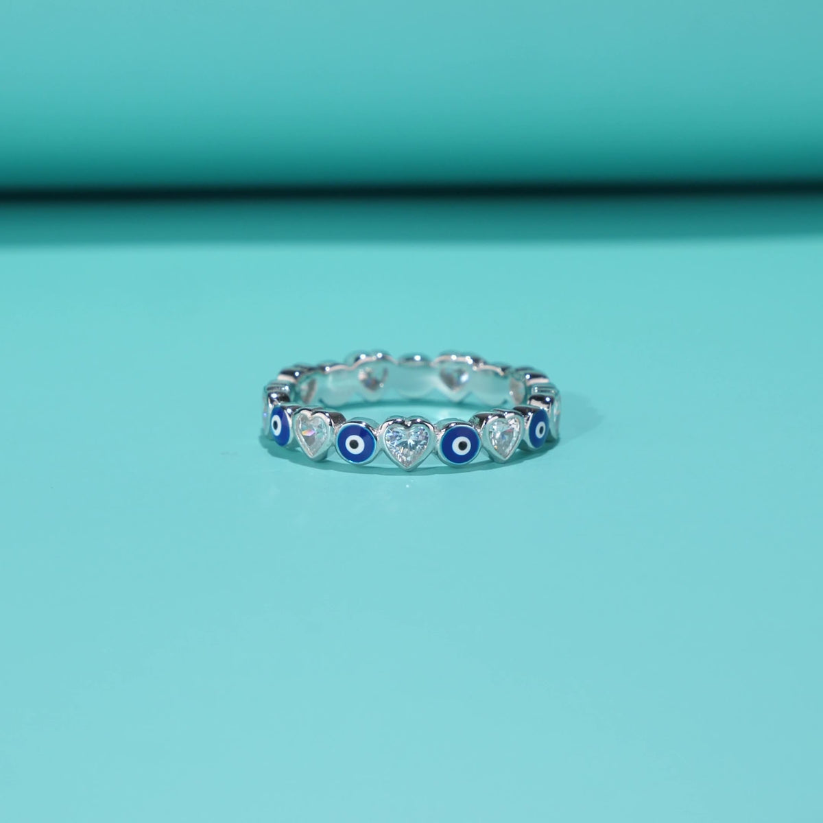 Bague cœur zircon, argent 925