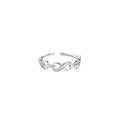 Bague chaîne "Amour Éternel", argent 925