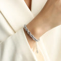 Bracelet chaîne, acier titane